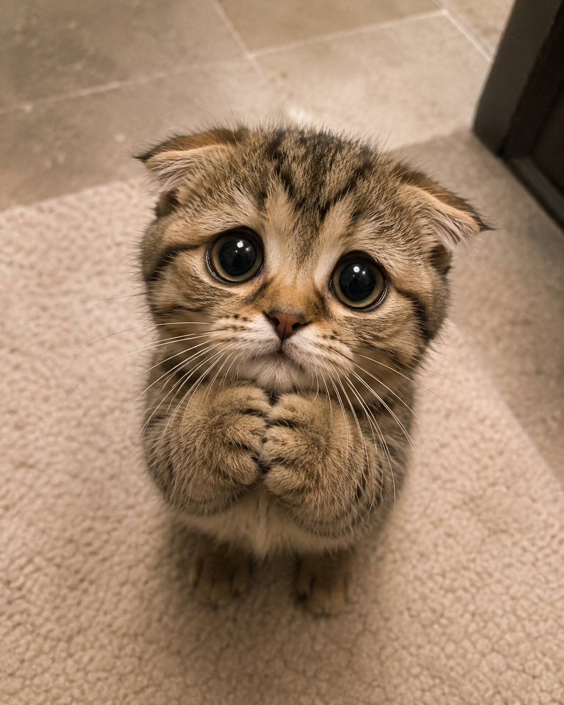 Worried kitten — Level 1 feedback